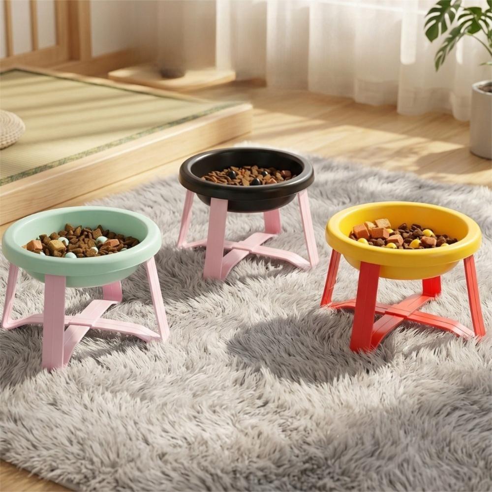 With Stand Slow-Feeding Bowl Bite-resistant Anti-Overturning Bowl Elevated Cat Bowl Outdoor Use