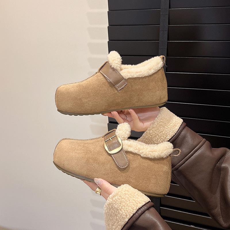 Women's soft elastic one-step heightening winter warm cold padded snow boots non-slip wear-resistant casual shipping cotton boots