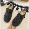 Fleece Outer Wear Fluffy Shoes Women's New Casual Flat Cotton Shoes Bag Head Slippers Winter Fashion Warm