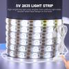5V USB Dimmable LED Strip Light SMD2835 Touch Switch IP65 Waterproof Flexible Tape for TV Backlight Under Cabinet