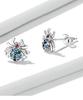 Everlove Dazzling Spider Stud Earrings In Sterling Silver with Colorful Zircon