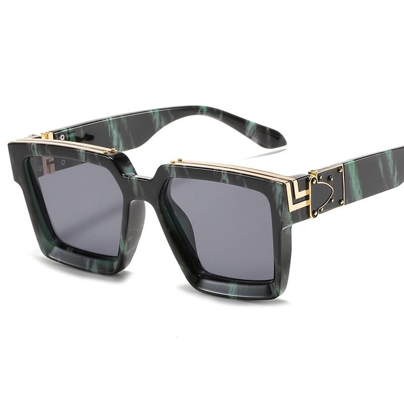 New Cross-Border Large Square Frame Sunglasses for Men & Women - Fashionable Street Style