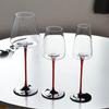 Luxury Black Bow Tie Burgundy Wine Glass Decanter Set Large Crystal Wine Champagne Goblet Bar Set