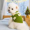 Autumn and Winter Warm and Comfortable Dog Sweater Clothes Pet Cat Clothing Flower Sweater Collection