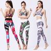 Fashion Import New Fitness Clothes Suit Women's High Waist Stretch Quick-Drying Exercise Suit Yoga Clothes Two-piece Set