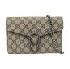 [Pre-Owned] Dionysus Tiger Head Buckle Logo Beige Lining GG High-Quality Synthetic Canvas WOC Wallet Crossbody Shoulder Bag - Very Good #1ISNWY8