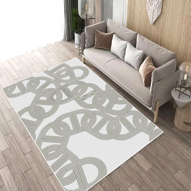 Nordic Style Geometric Carpets for Living Room Luxury Abstract Rugs for Bedroom Decor Soft Non-slip Lounge Sofa Side Floor Mats
