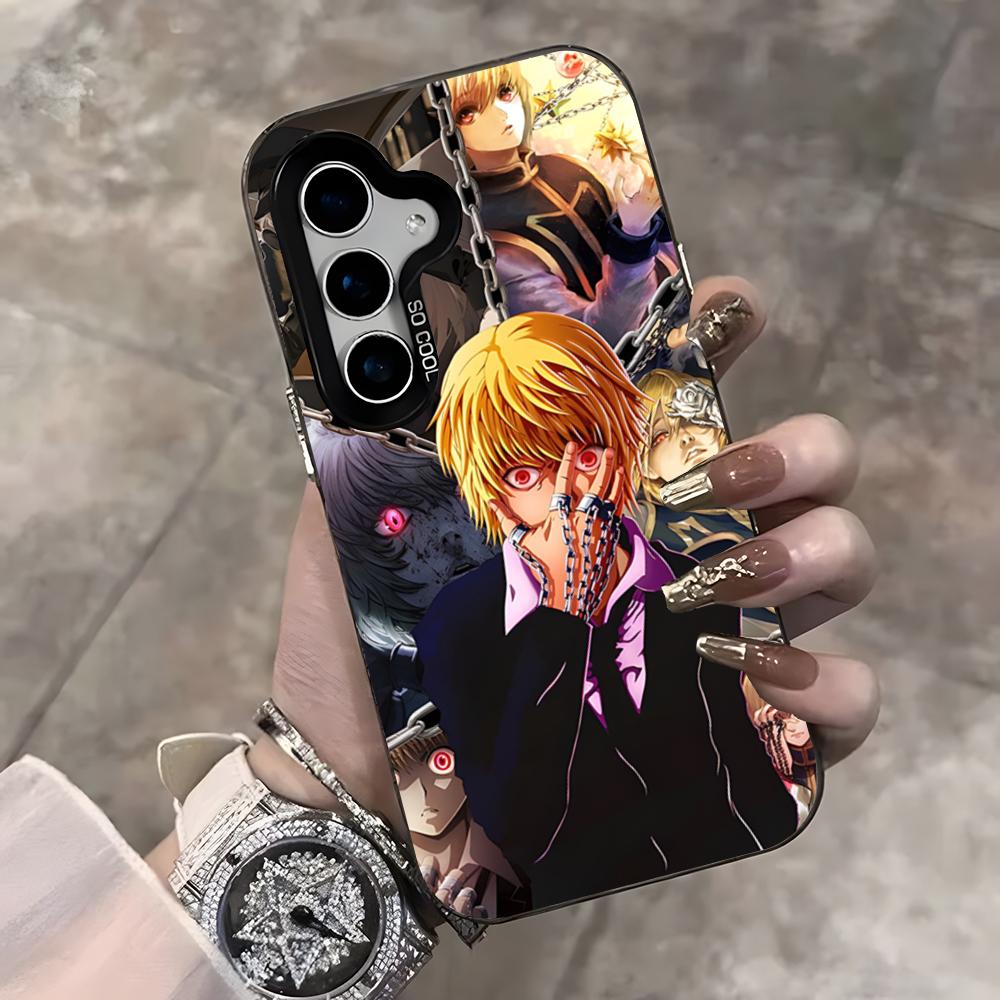 Hunter X Hunter Anime Kurapika Phone Case For Samsung S25 Ultra S23 S22 S21 S20 Ultra Plus S24 Fe A54 A55 Color Silver Cover