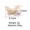 Luxury Gold Butterfly Sexy Hair Clips & Claw Pins Barrettes-Metallic Hollow Hair Accessories for Girls and Women