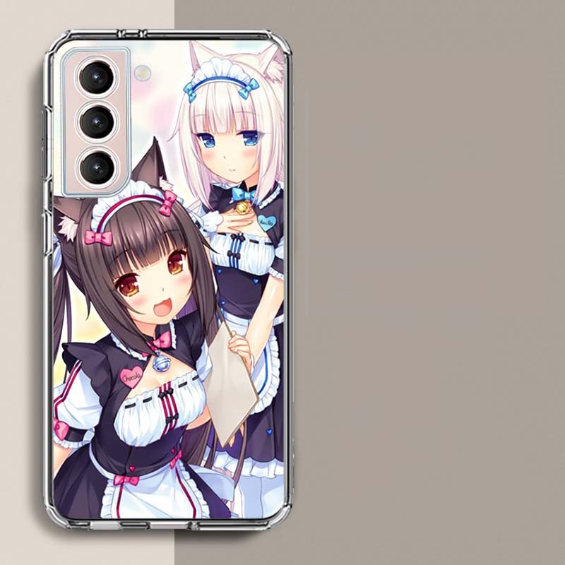 Chocola Nekopara Phone Case For Samsung A16 A26 A36 A56 A17 A15 A25 A35 A55 A14 A24 A34 A54 A04S A05S Galaxy Note 20 10 9 8 A9 A