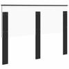 Headboard in Black Oak Look 140 cm Particleboard