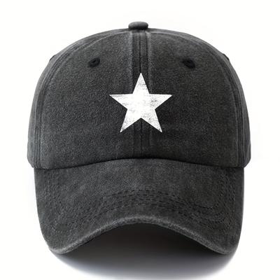 Printed Pentagram Baseball Cap Classic Style Fashionable Outdoor Sun Protection Lightweight Vacation Travel Camping Leisure