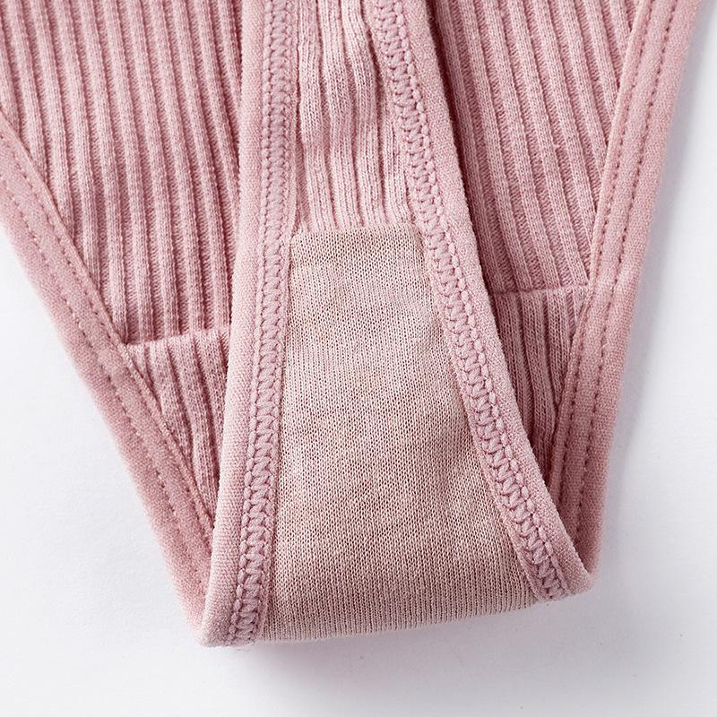 3 STÜCK Damen Baumwollslips Mode V-Bund Unterhosen Sexy Mädchen Slips Hüfttief Damenunterwäsche Damenwäsche