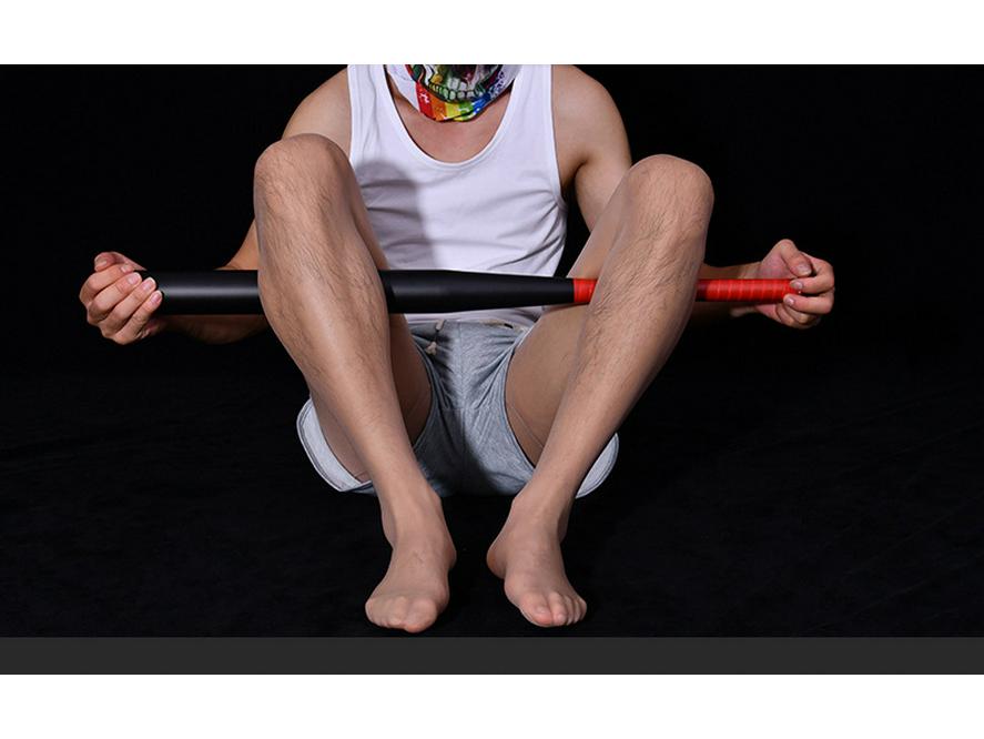 Qinghe Plus Size Men's Ultra-Thin Leggings - High Elasticity & Customizable Length