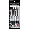 Caneta Esferográfica Gel Zebra Sarasa Clip, 0,3 mm, Preta, Pacote com 5, P-JJH15-BK5