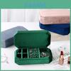 Velvet Travel Jewelry Organizer With Multi Compartment Storage For Home And Travel Use