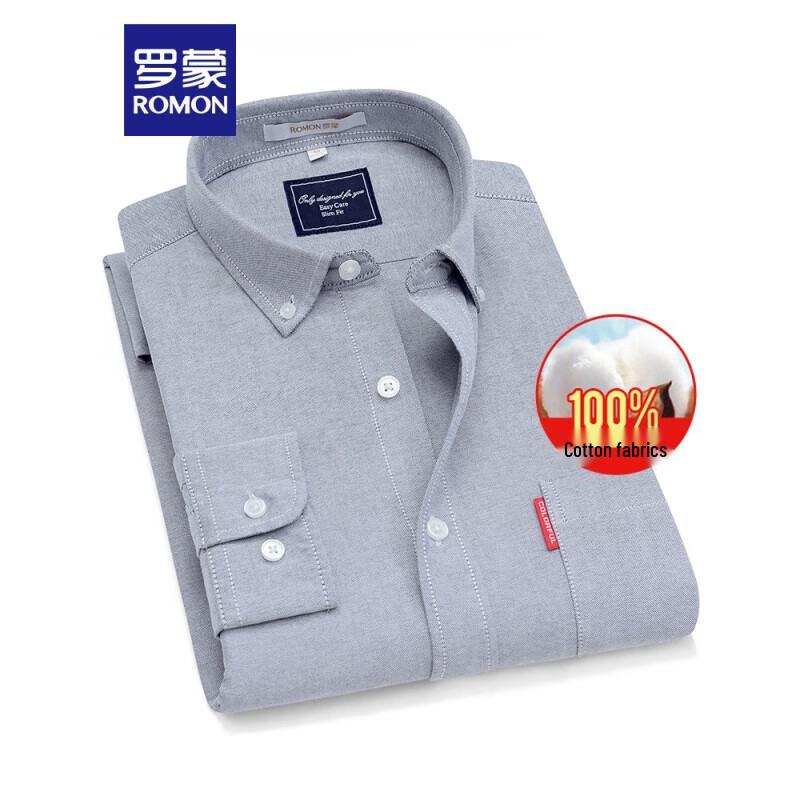 ROMON Men s Oxford Cotton Long-Sleeve Shirt CS19HF61021 41
