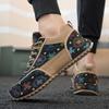 Men’s Sports Shoes Black Skateboard Shoes Student Fashion Printed Running Sneakers Plus Size