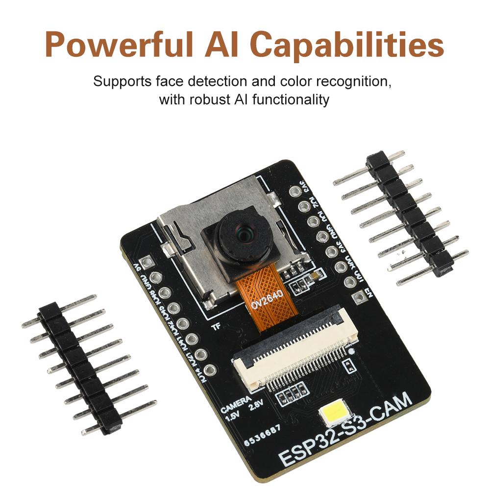ESP32-S3-CAM WiFi Bluetooth Entwicklungsplatine Typ-C Steckbare Kamera Module OV2640 OV3660 SD-Kartensteckplatz Mini DIY-Kit