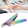 Rainbow Color U-Shape Stainless Steel False Nail Tip Clipper For Natural Nails