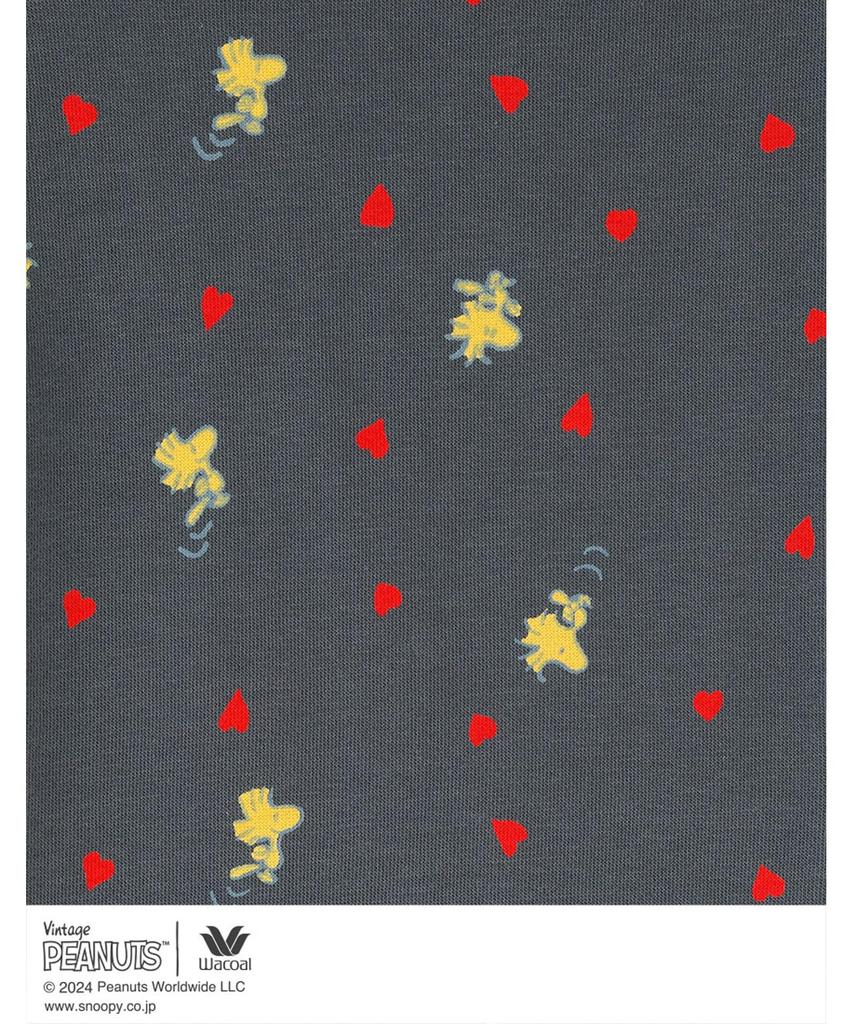 Kids Kids Pajamas X Long Sleeve Cotton Blend Snoopy Top and Bottom Set Long Pants CTR201 BU [Wacoal Junior] [PEANUTS Wacoal] (main Body)