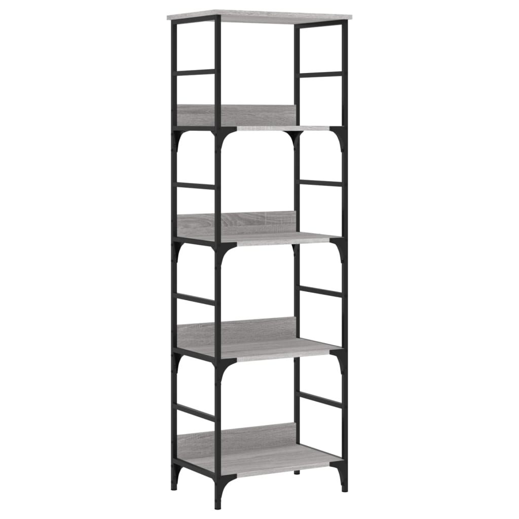 Bookshelf Gray Sonoma 50x33x153 cm Engineered Wood