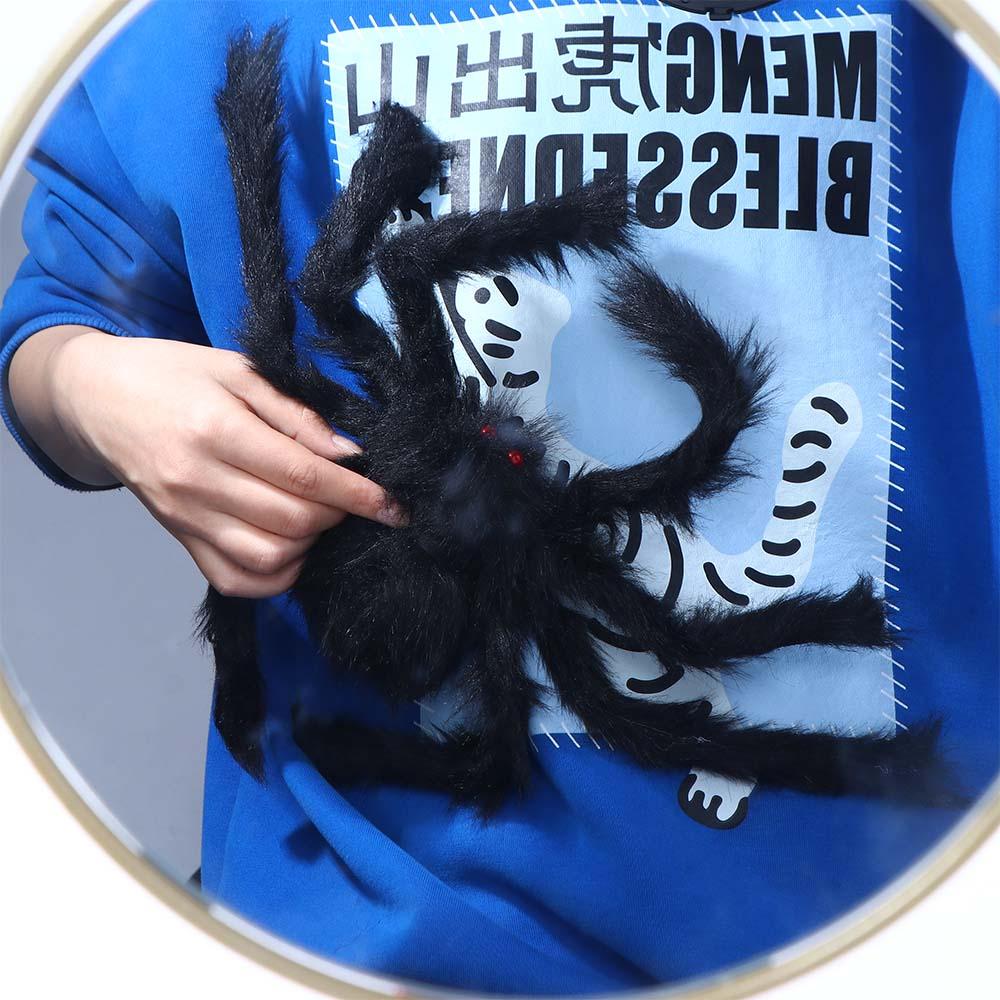 Props Halloween Party Decoration DIY Ornament Artificial Spider Black Spider Horror Giant Spider Haunted House Decor