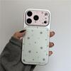 INS Style Matcha Green Stars Phone Case Compatible with iPhone 17 Pro and 14 Pro, Korean Niche Design