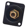 RCA Panel Mount Solder Adapter RCA Female to Solder Terminal AV Connector for TV Audio Game Machine Black Core