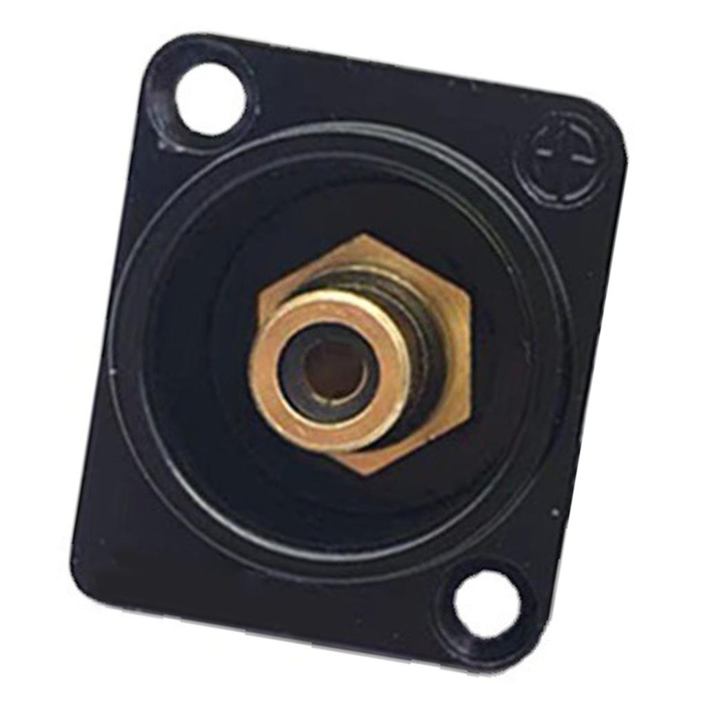 RCA Panel Mount Solder Adapter RCA Female to Solder Terminal AV Connector for TV Audio Game Machine Black Core