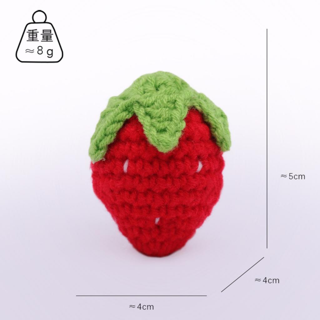 Woolen Hook Weaving Pendant Handmade Hook Weaving Persimmon Woolen Weaving Pendant Knitted Fruit Pendant