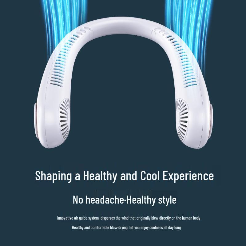 Portable Neck-Hanging USB Leafless Fan and Air Conditioner 210x195x61mm