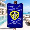 Leeds United Wappenmuster Strandtuch, Schnelltrocknend, Pflegeleicht, Geeignet für Fitness und Strandurlaub, Sport-Essential