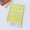 Turkish Cotton Tassel Beach Towel - Narrow Stripe, 12 Colors, 100x180 Cm