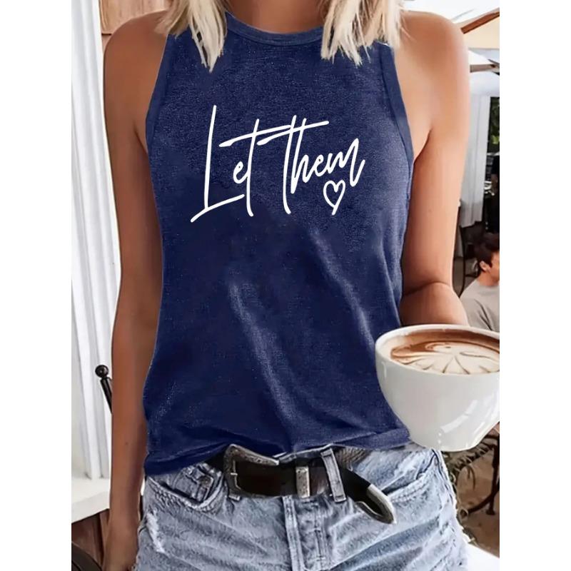 

Женский свободный и модный жилет с принтом букв XXL