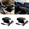 Car Heater Defroster Portable 12V Heating Fan Electric Auto Heater for Windshield Winter Fog Mist Removal Driving Accessory