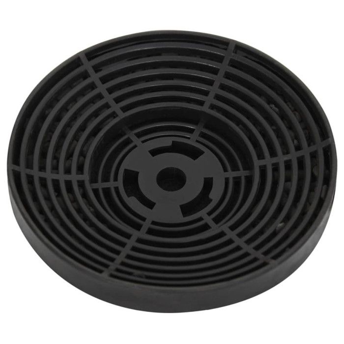 Filtre à charbon - VIDAXL - 2 pcs - 105x21 mm - Polypropylène - Noir