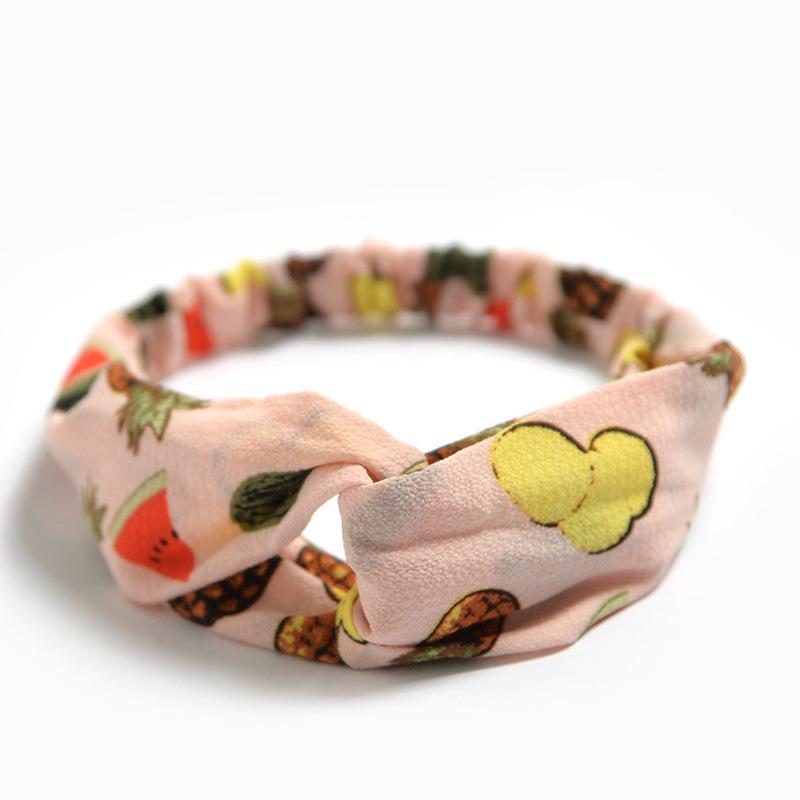 Korean Style Chiffon Elastic Headband for Women - Hair Accessory