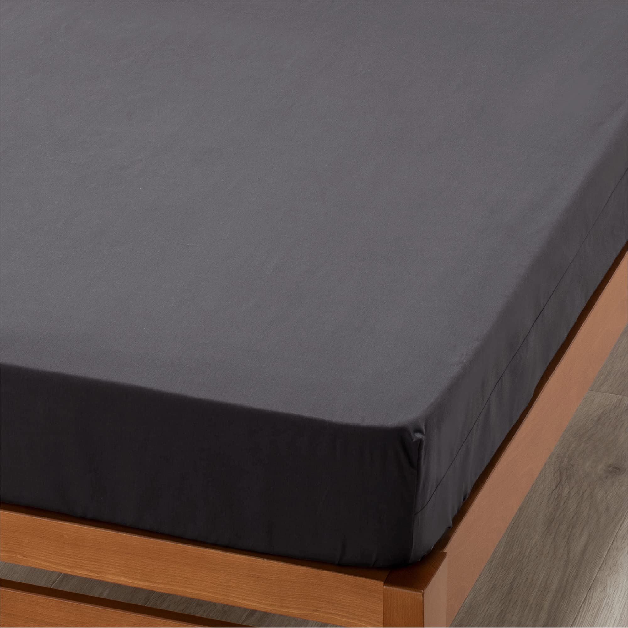 

Nishikawa Box Quick Easy to put on and slip Suitable for thicknesses up to PK03550099 [Nishikawa] Sheet, Sheet, Single, Washable, Skin-friendly 100% серый