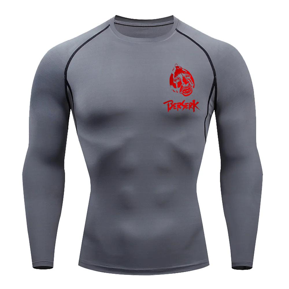 Guts Griffith Graphic Compression Shirts Men Gym Workout Running Tshirt Summer Athletic Quick Tees Tops Short Sleeve Rash Guard