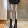 Club Stockings Fishnet Mesh Solid Color Hollow Out Skinny Beautify Legs Soft Elastic