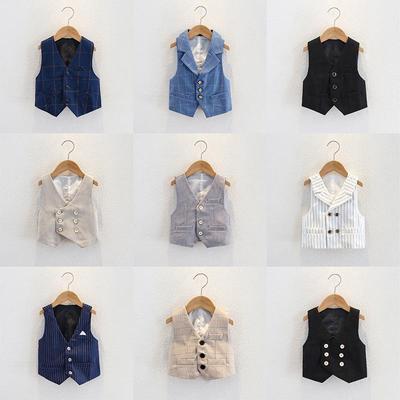 Boys' Spring & Autumn Vest Suit for Performances & First Birthdays