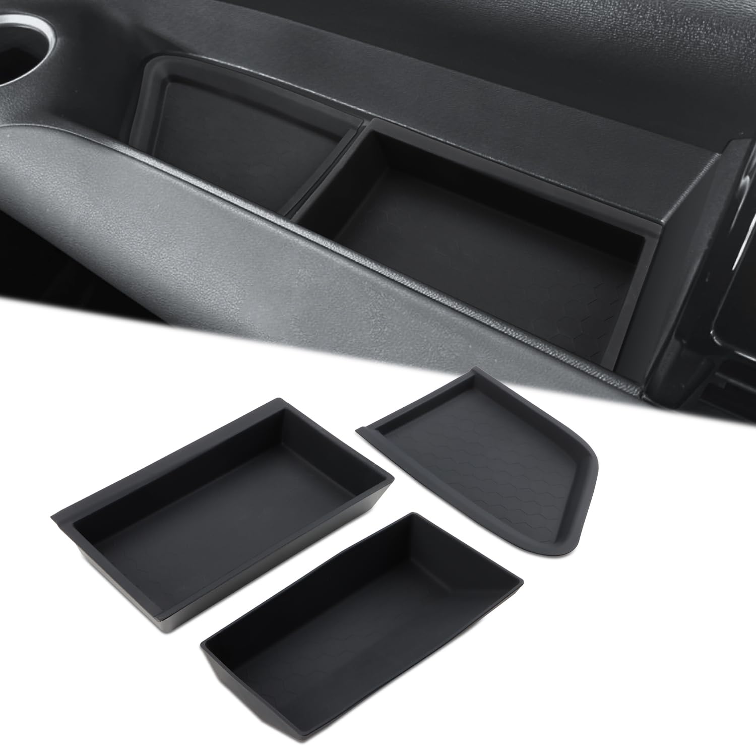 

Auovo Toyota Noah 90 Series Voxy 90 Series Dedicated Passenger Seat Tray Open Tray Storage Box Glove Box Storage Tray Car Storage Box Center Console