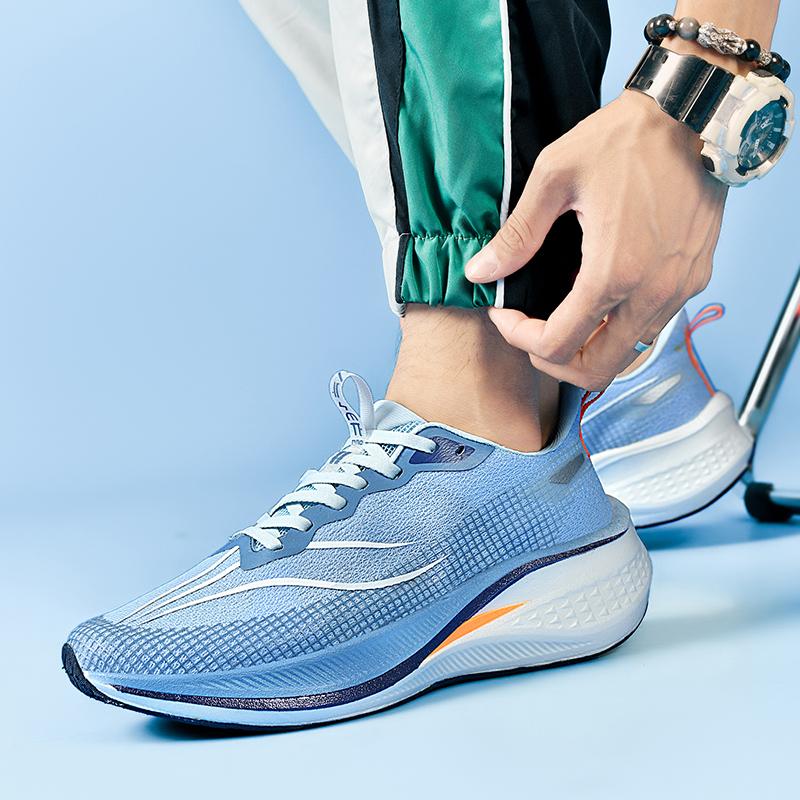 Women's Casual Sneakers*Men Sports Shoes Carbon Plate Running Male Marathon Racing Shock-absorbing Athletics Training Shoes Gym