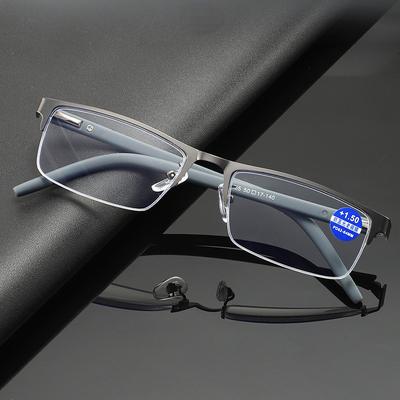 Männer Business TR90 Lesebrille Titan Legierung Weit Sicht Brillen Ultraleicht Presbyopie Brillen