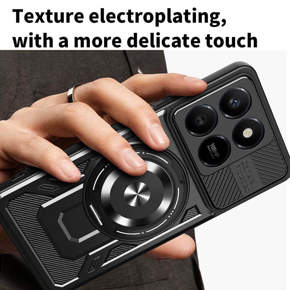 Magnetic Case For Honor 400 Smart 5G / 400 Smart 4G / X7d 4G / X7d 5G Rotating Kickstand TPU + PC Phone Cover