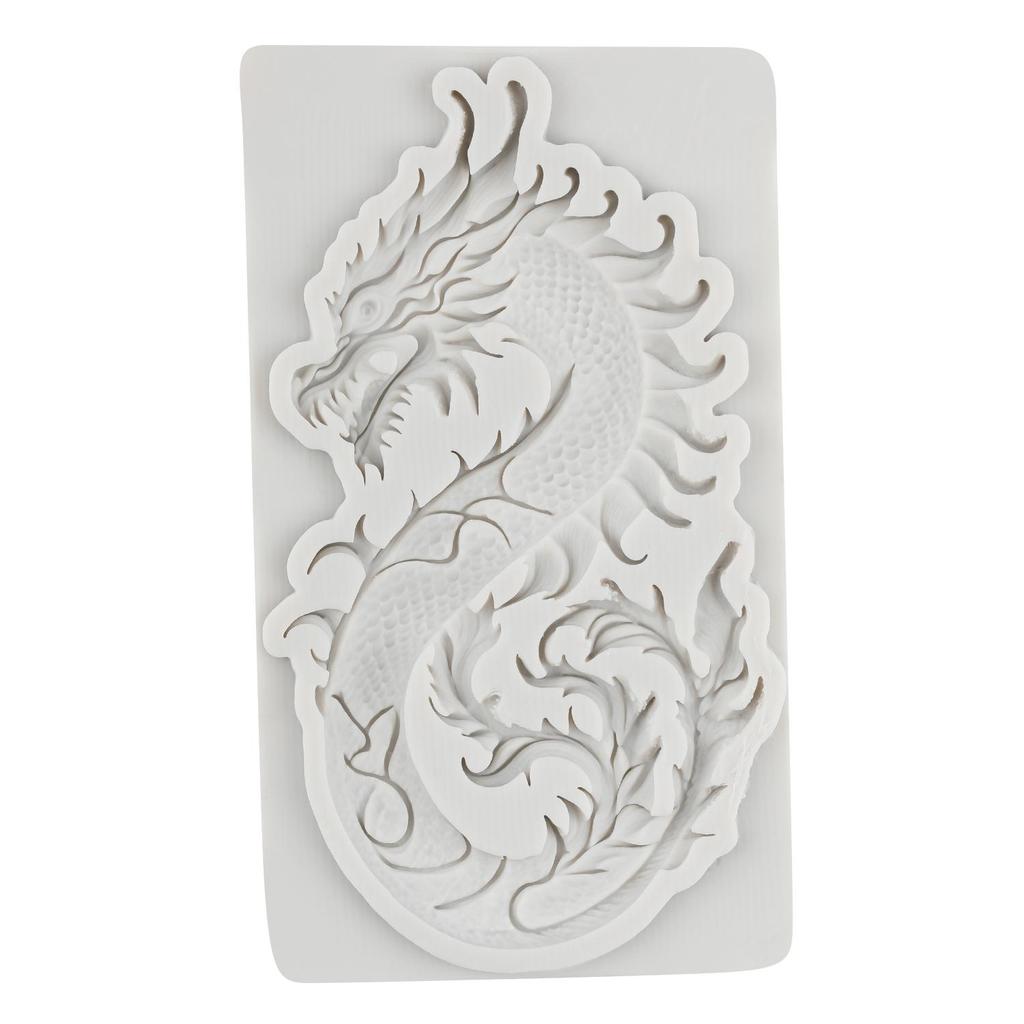 Dragon Silicone Mold Chinese Zodiac Dragon Fondant Molds Cake Decorating Tools Cupcake Topper Candy Sugar Craft Gum Paste Polymer Clay