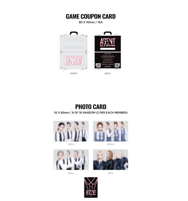 [PRZEDSPRZEDAŻ] Kolekcja kart kolekcjonerskich BLACKPINK THE GAME – AGENT BLACKPINK