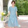 Mother's Day Summer Qipao Dress for Middle-Aged Women