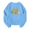 Children's Fashionable Lightweight Long-sleeved Round Neck Pullover With Pockets Printed Pullover